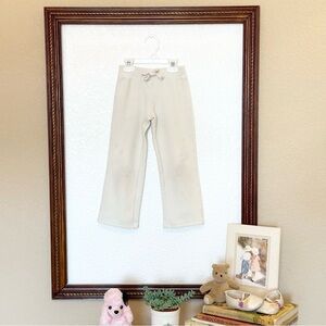 Old Navy GUC 2007 Girls Cream Fleece Sweatpants/Joggers Size 4T
